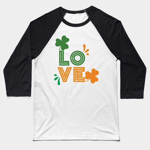 Love Patrick Day Baseball T-Shirt by Wanda City